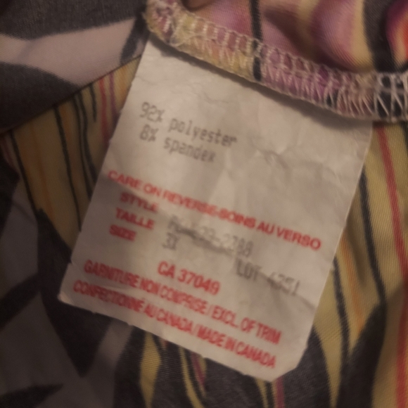 💥3/$25💥 Claire France Sleeveless Floral V-Neck Top Shirt Blouse size 3x - Picture 7 of 7